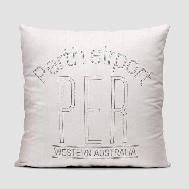 PER Letters - Throw Pillow - Airportag