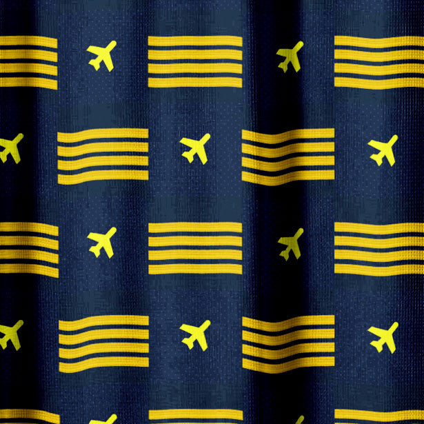 Pilot Stripes - Shower Curtain - Airportag
