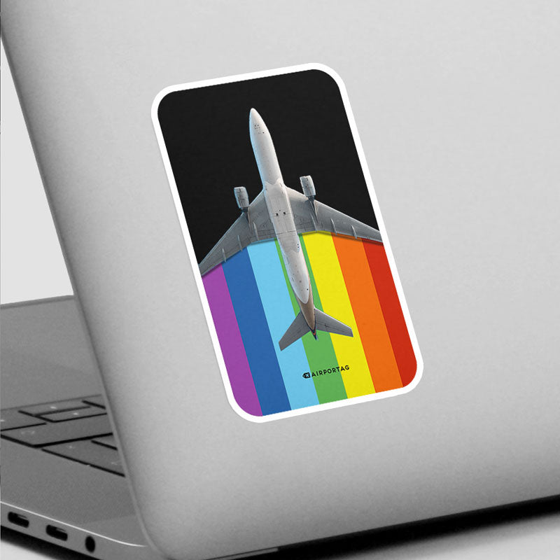 Plane Air Rainbow - Sticker