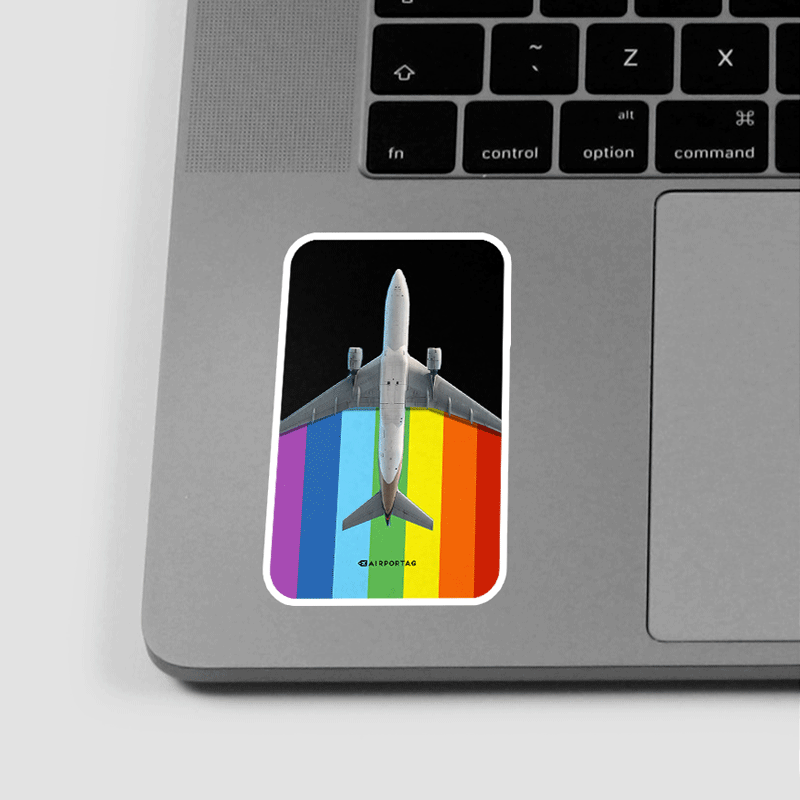 Plane Air Rainbow - Sticker
