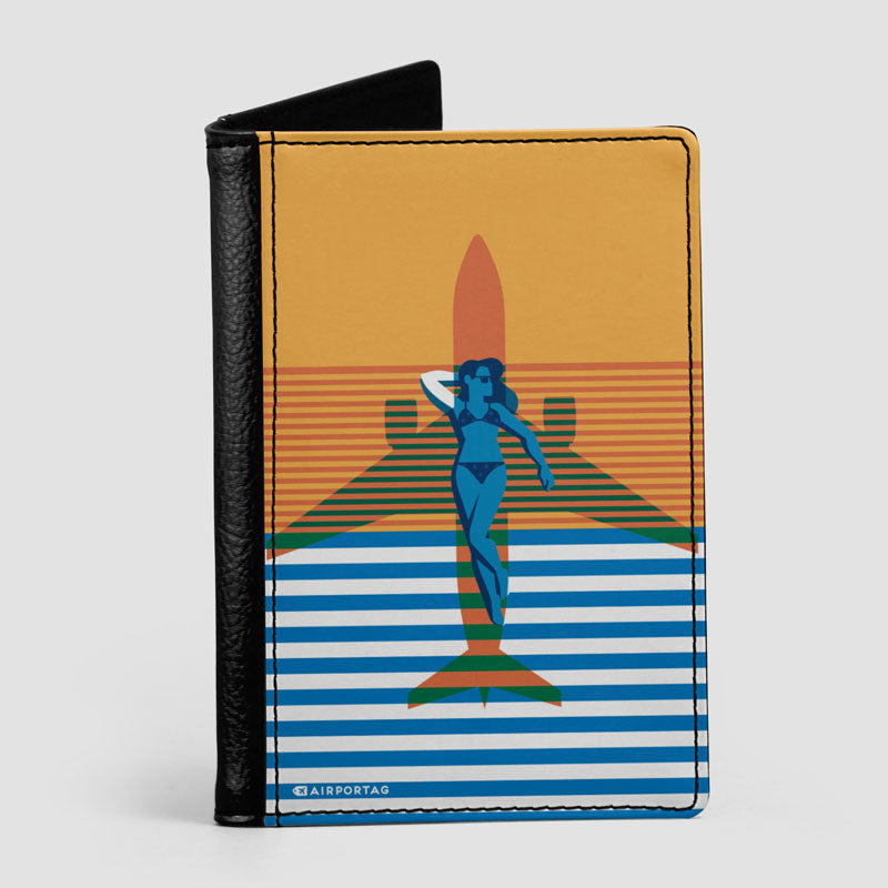 Plane Shadow Beach - Passport Cover