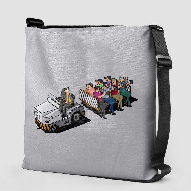 Tote bag for outlet plane