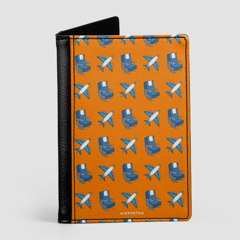 Plane and Seats Pattern - Passport Cover