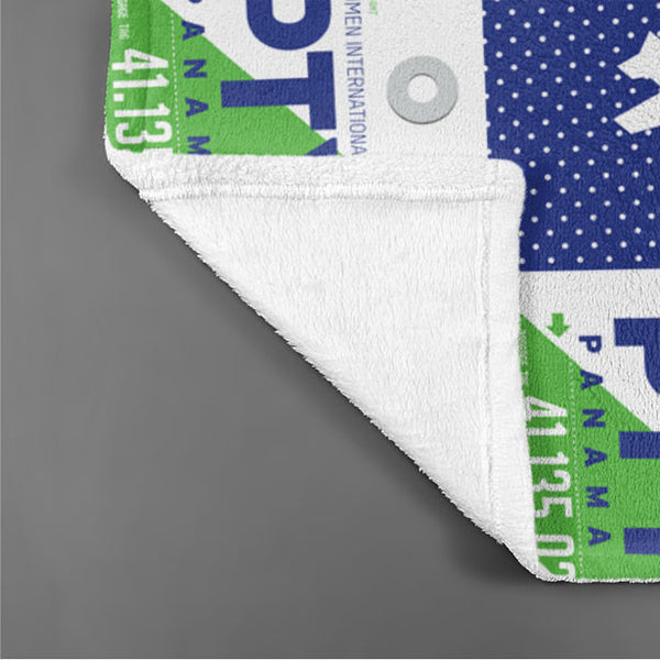 Throw Blanket PTY Airport Code Pattern throw-blanket-pty-airport-code-pattern