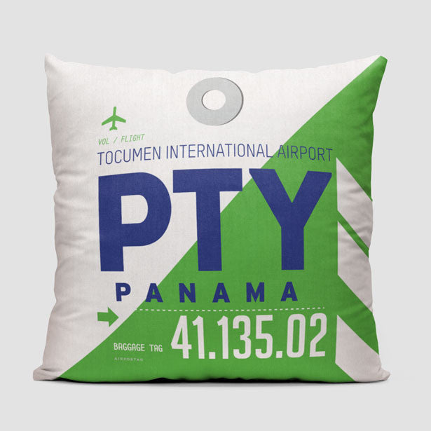 PTY - Throw Pillow - Airportag