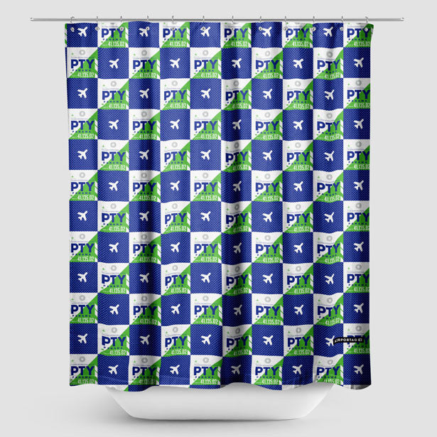 PTY - Shower Curtain - Airportag