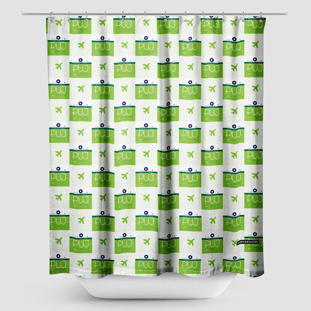 PUJ - Shower Curtain - Airportag