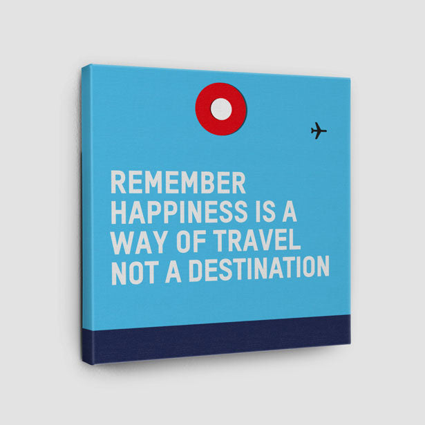 Remember Happiness - Canvas - Airportag