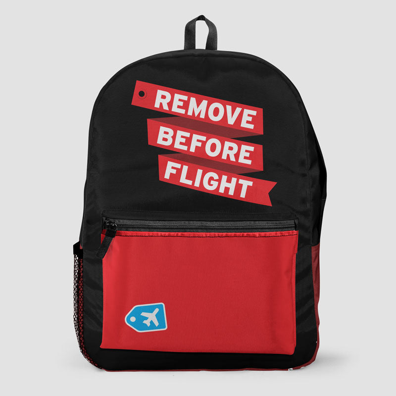 Remove Before Flight - Ribbon - Backpack - Airportag