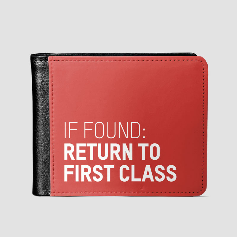If Found Return To First Class - Men's Wallet