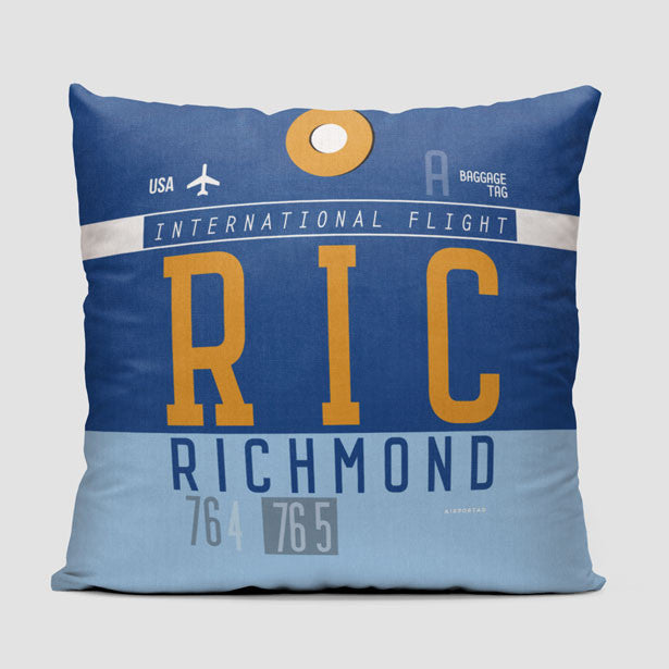 RIC - Throw Pillow - Airportag