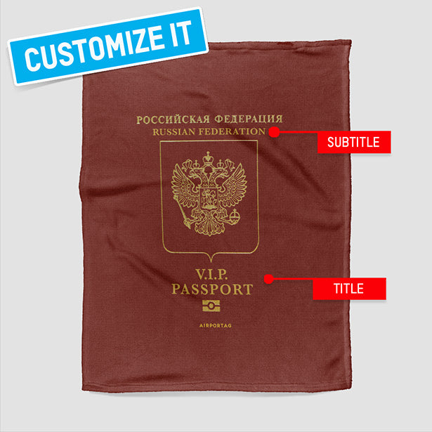Russia - Passports Blanket