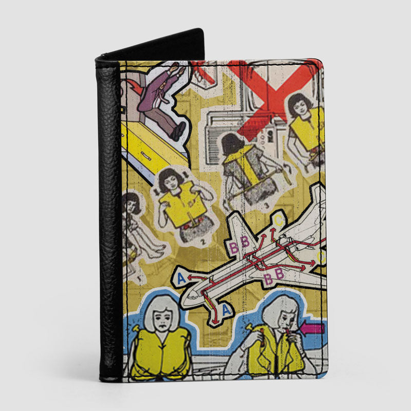 Safety Card Collage - Passport Cover