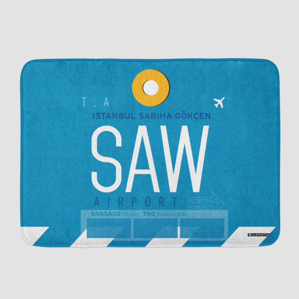 SAW - Bath Mat - Airportag