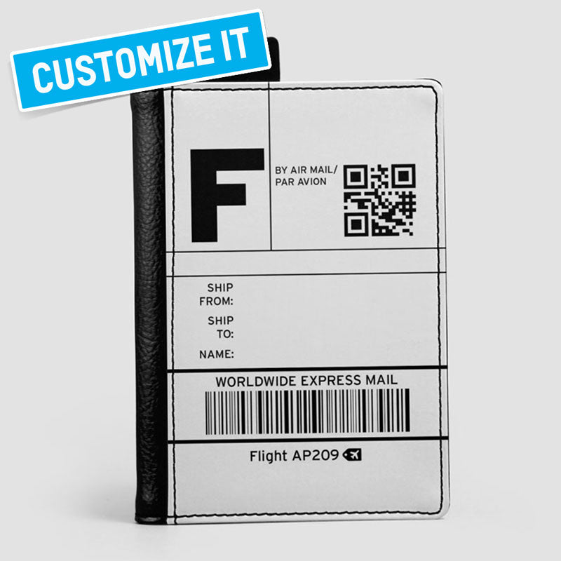SHIPPING LABEL - passport cover