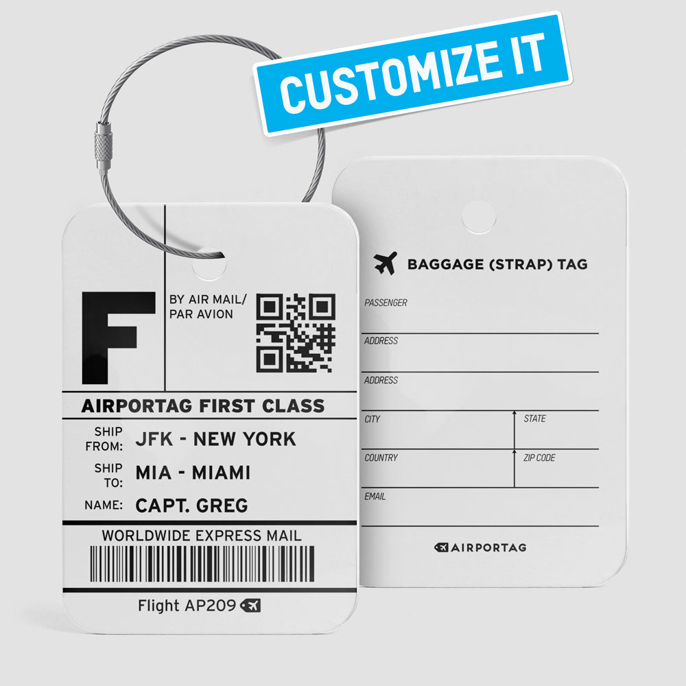 Shipping Label - Luggage Tag