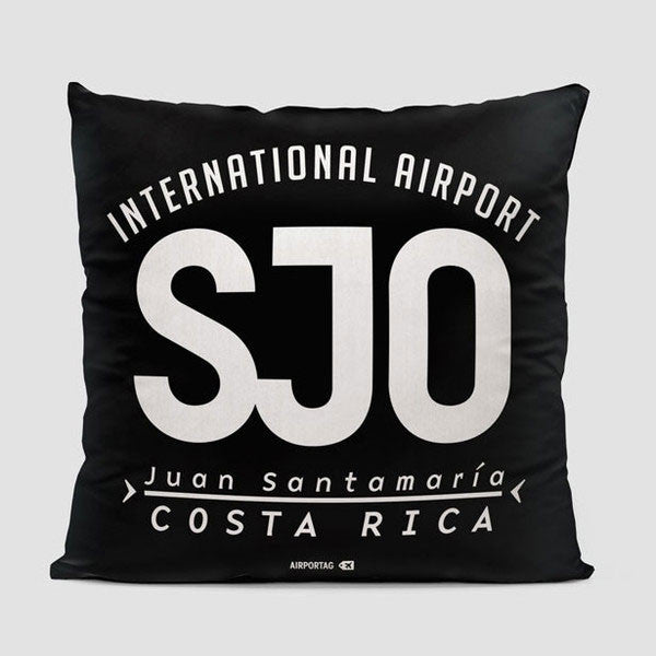 SJO Letters - Throw Pillow - Airportag