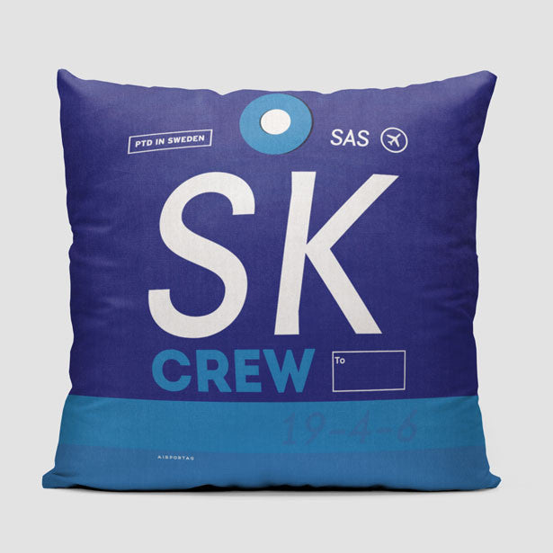 SK - Throw Pillow - Airportag
