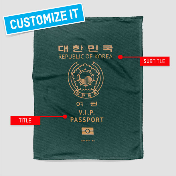 South Korea - Passports Blanket