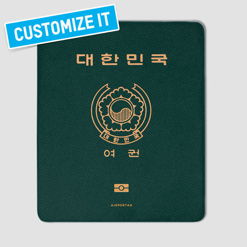 Corée du Sud - Tapis de souris Passeport