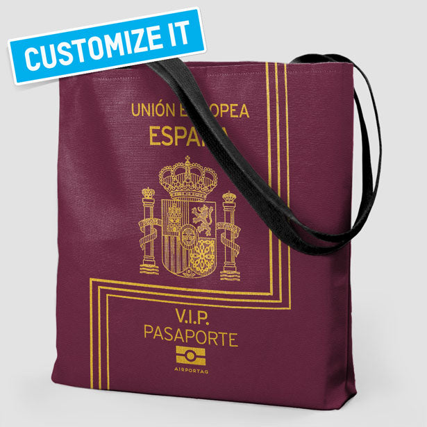 Spain - Passport Tote Bag