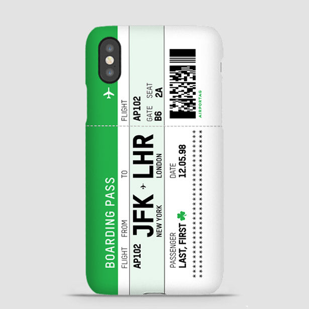 St. Patrick's Boarding Pass - Phone Case - Airportag