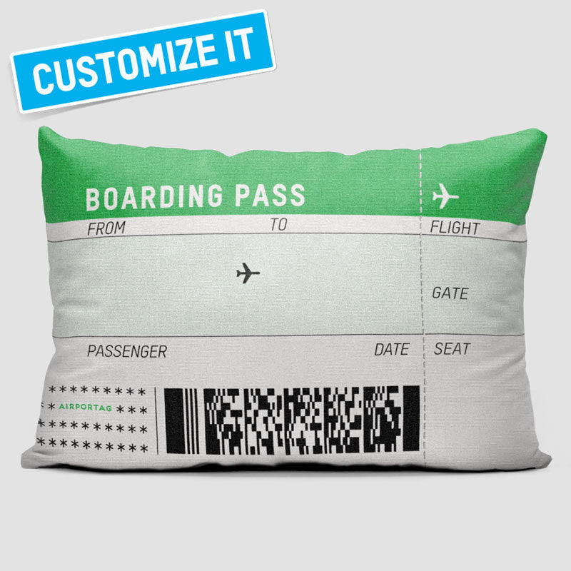 St. Patrick's Boarding Pass - Throw Pillow