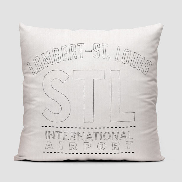 STL Letters - Throw Pillow - Airportag