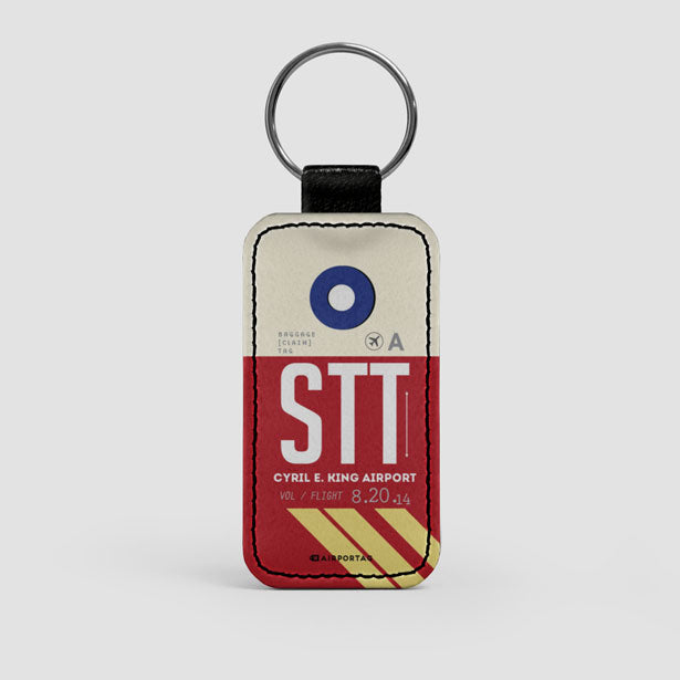 STT - Leather Keychain airportag.myshopify.com
