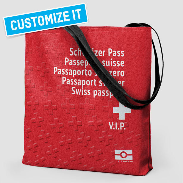 Switzerland - Passport Tote Bag
