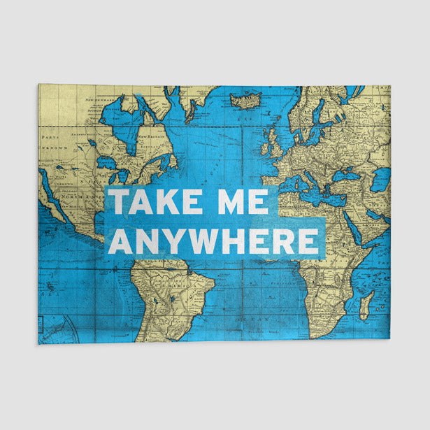 Take Me Anywhere - Rectangular Rug airportag.myshopify.com