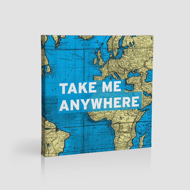 Take Me - World Map - Canvas - Airportag