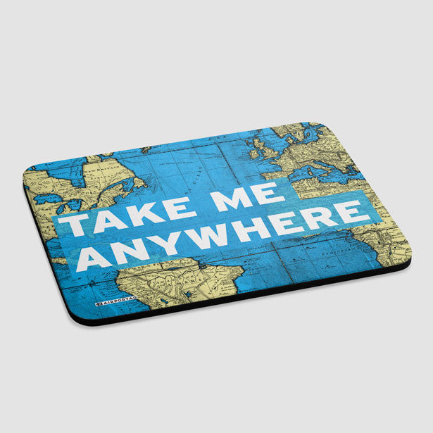 Take Me - World Map - Mousepad - Airportag