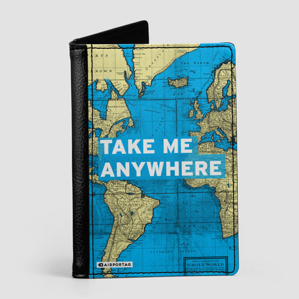 Take Me - World Map - Passport Cover - Airportag