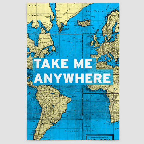 Take Me - World Map - Poster - Airportag