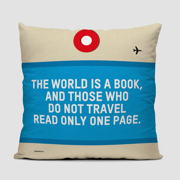 The World Is - Throw Pillow - Airportag