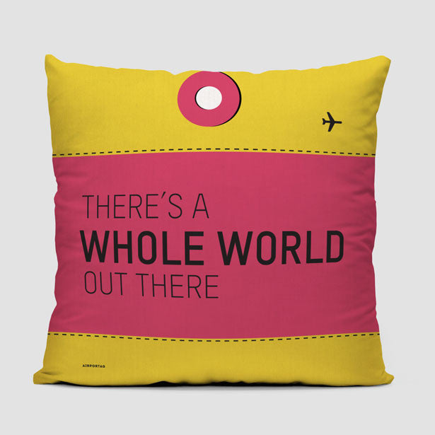 There's a Whole - Throw Pillow - Airportag