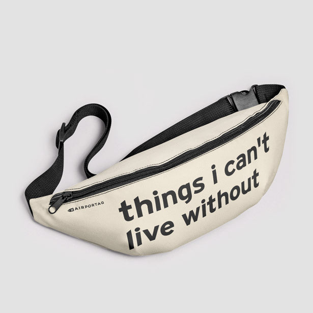 Things I Can't Live Without - Fanny Pack airportag.myshopify.com