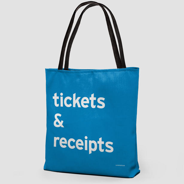 Tickets &amp; Receipts - Tote Bag airportag.myshopify.com