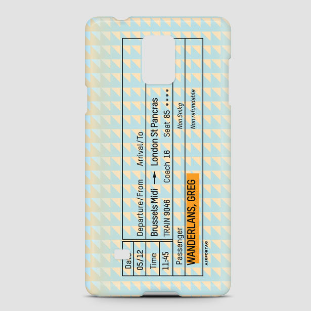 Train Ticket - Europe - Phone Case - Airportag
