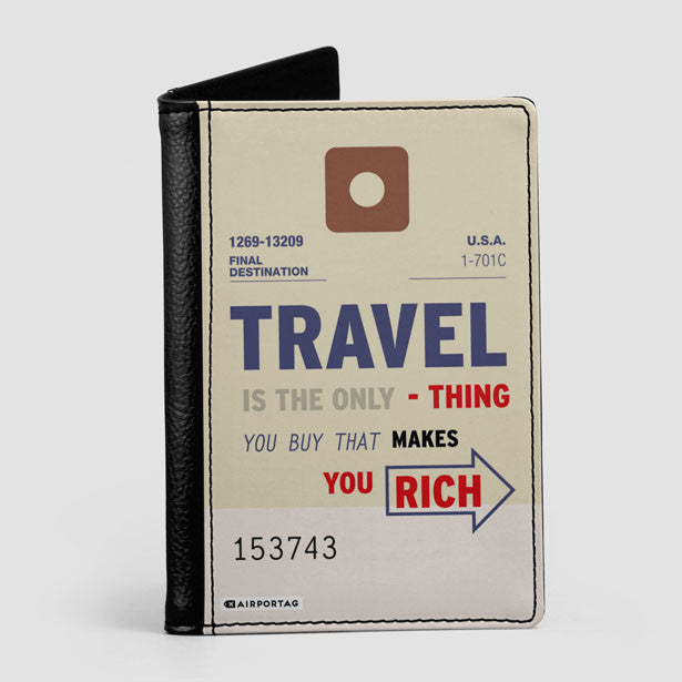 Travel is - Old Tag - Passport Cover - Airportag