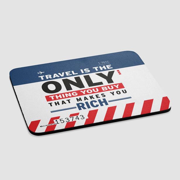 Travel is - Mousepad - Airportag