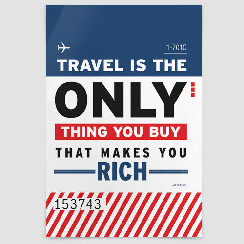 Travel is the only - Poster - Airportag