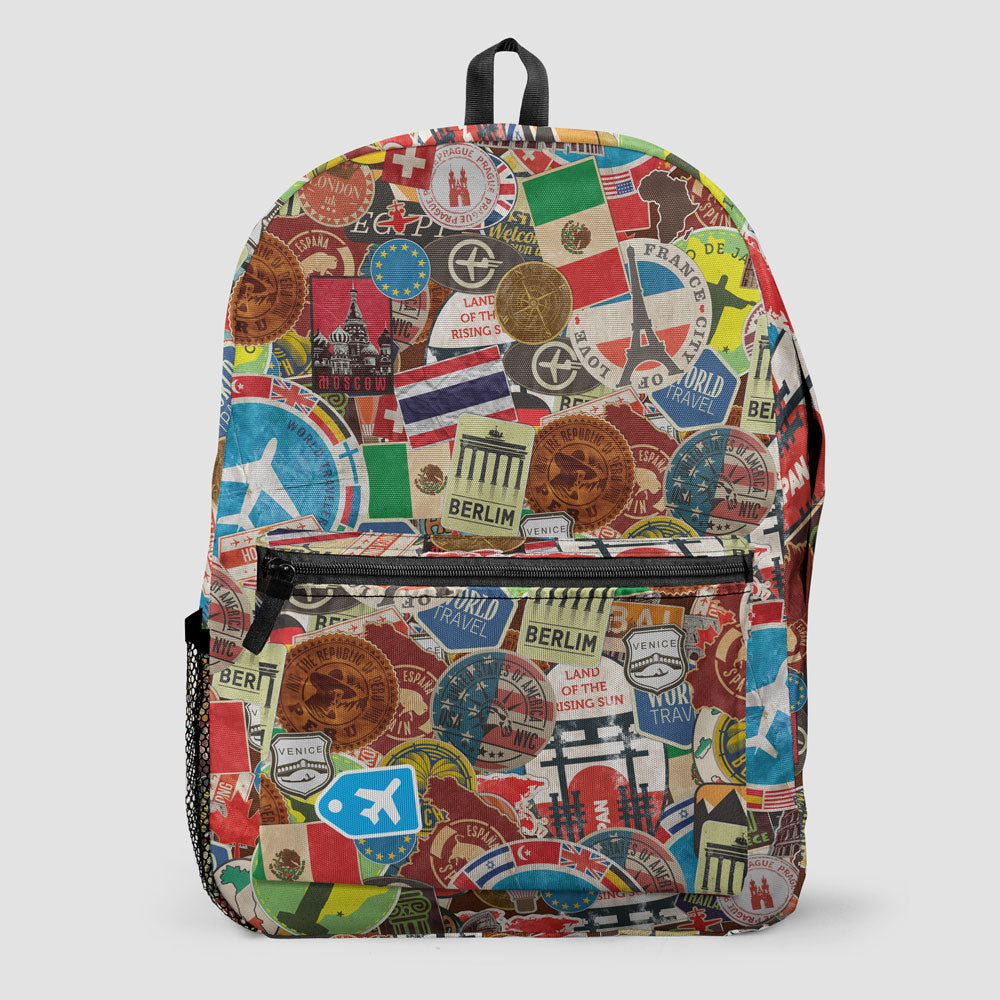 Travel Stickers - Backpack - Airportag