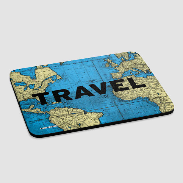Travel - World Map - Mousepad - Airportag