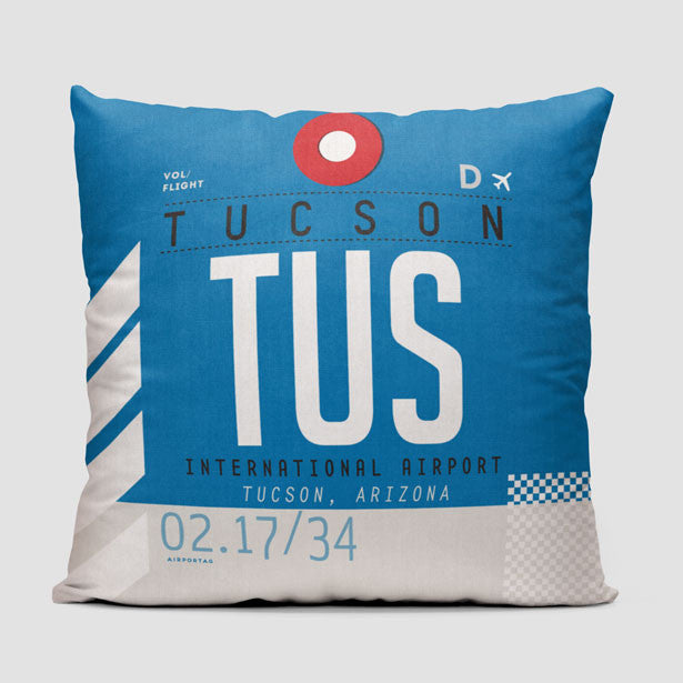 TUS - Throw Pillow - Airportag