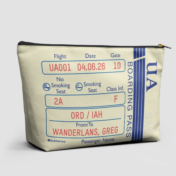 UA Boarding Pass - Pouch Bag - Airportag