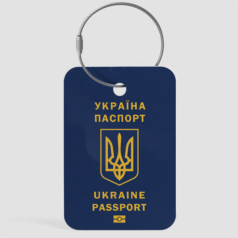 Passeport ukrainien - Étiquette de bagage