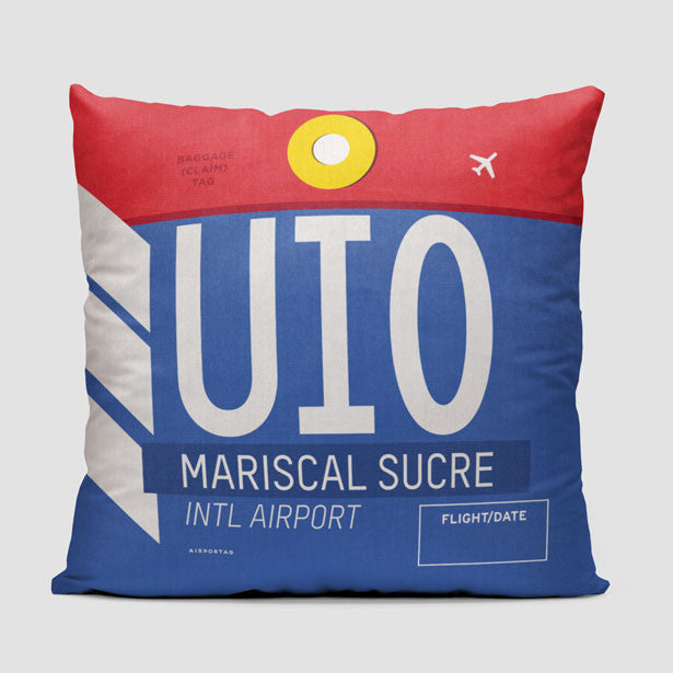 UIO - Throw Pillow - Airportag