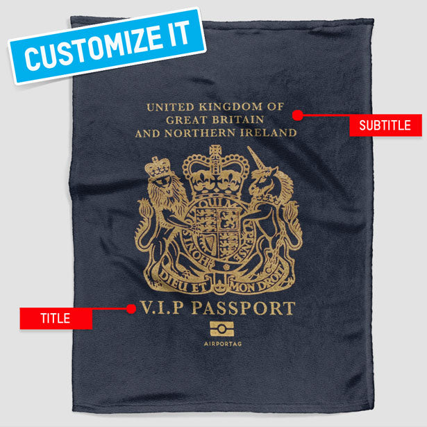 United Kingdom - Passports Blanket